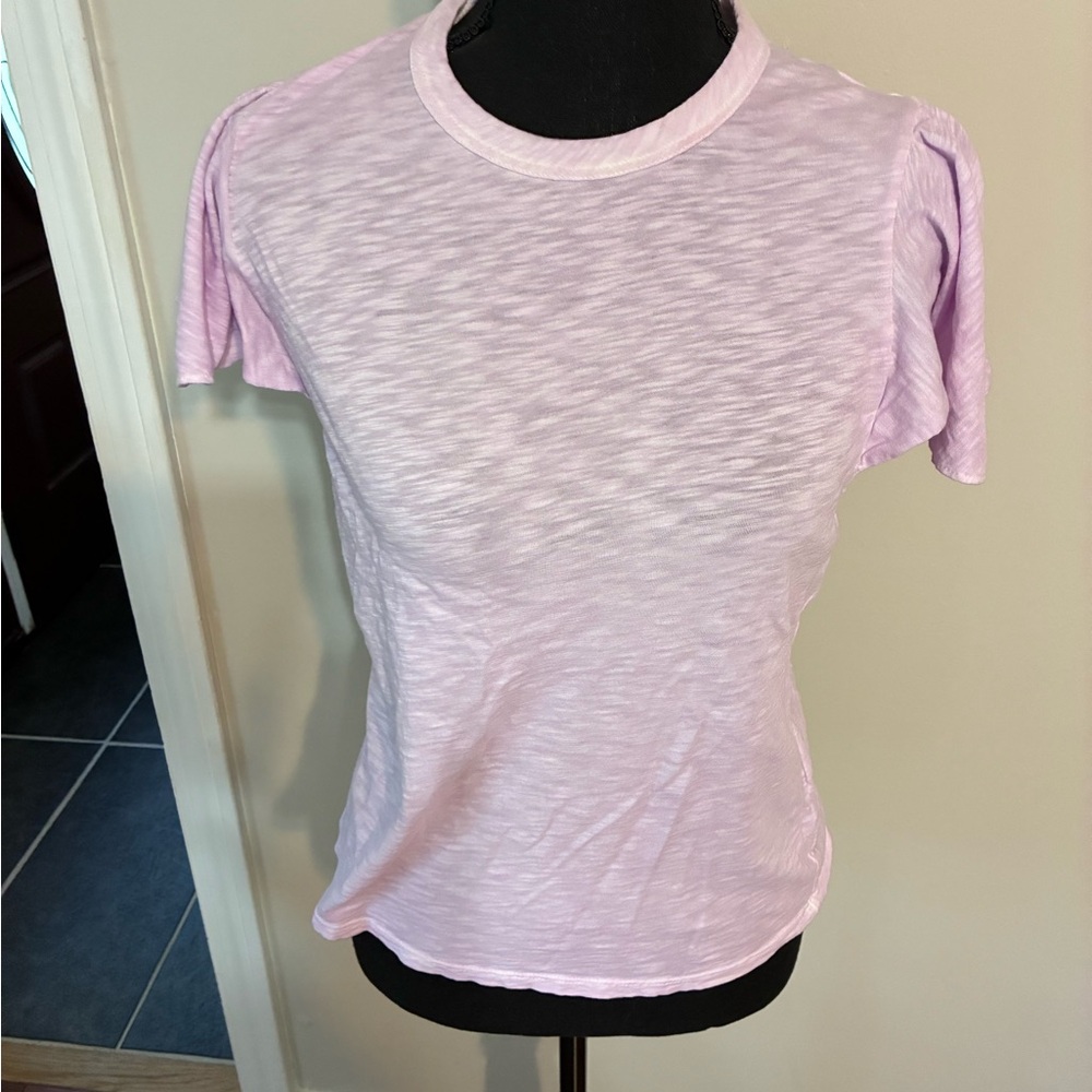 Veronica Beard Light Pink Short Sleeve Tee